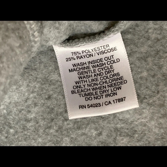 Like NEW Old Navy 1/4 zip jacket pull over fleece gray color size small - Picture 9 of 10